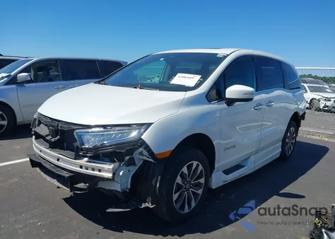 2022 Honda Odyssey Ex-L from USA, damaged, VIN 5FNRL6H74NB028461